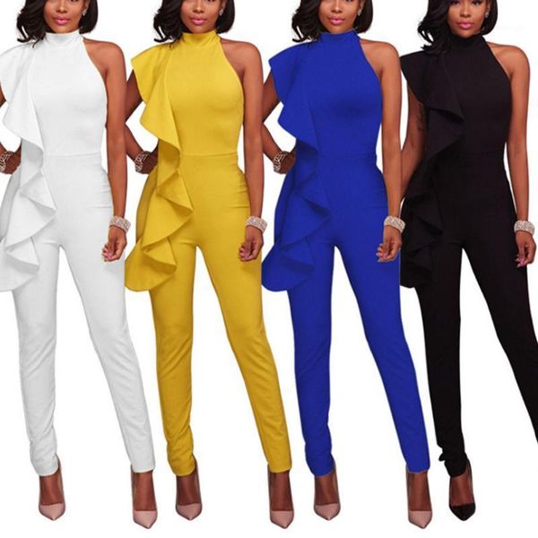 women solid color ruffled jumpsuit jumper sleeveless rompers summer beach holiday gdd991, Black;white
women solid color ruffled jumpsuit jumper sleeveless rompers summer beach holiday gdd991, Black;white