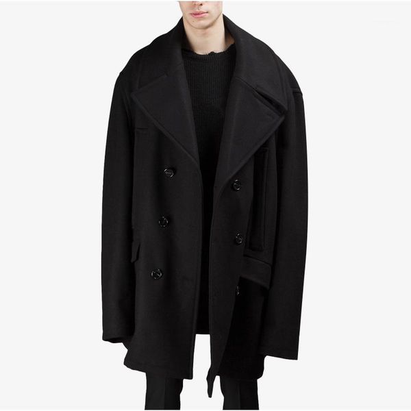 extra loose mid-length coat wool cashmere autumn and winter thick coat large size profile oversize1, Black
extra loose mid-length coat wool cashmere autumn and winter thick coat large size profile oversize1, Black