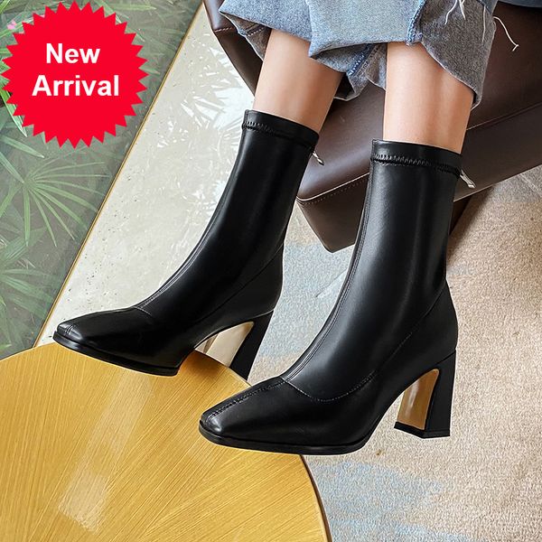 2021 the new comfortable party style square foot toe fashion black zipper stretch high heels robust women's riding boots exhg
2021 the new comfortable party style square foot toe fashion black zipper stretch high heels robust women's riding boots exhg