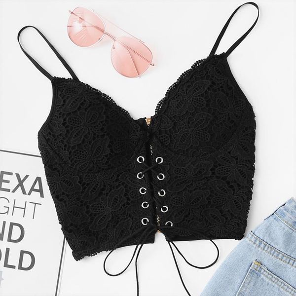 women lace backless crop short casual solid black lace up summer beach boho women camis small breasts tank, White
women lace backless crop short casual solid black lace up summer beach boho women camis small breasts tank, White