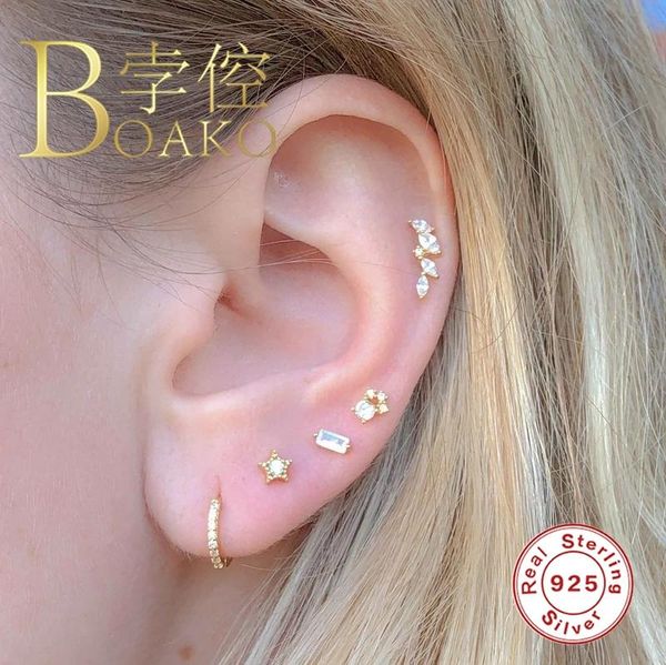 boako mini stud earring for women 925 silver earrings fashionable cute earring for girl fine jewelry pendientes brincos aretes, Golden;silver
boako mini stud earring for women 925 silver earrings fashionable cute earring for girl fine jewelry pendientes brincos aretes, Golden;silver