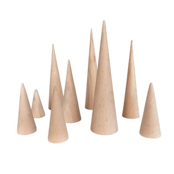 simple unpainted wooden ring holder jewelry display rack cone shape bracket, Pink;blue
simple unpainted wooden ring holder jewelry display rack cone shape bracket, Pink;blue