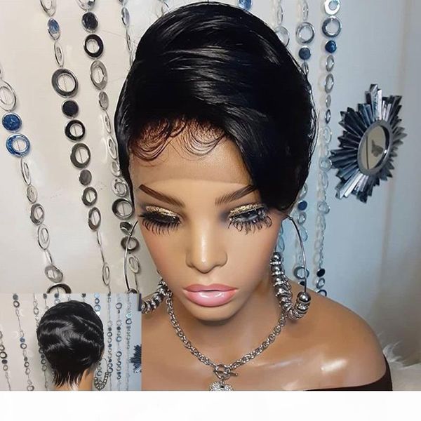 pixie cut wig straight short bob 13x4 lace front wigs for black women glueless remy preplucked with baby hair 130 150 density, Black;brown
pixie cut wig straight short bob 13x4 lace front wigs for black women glueless remy preplucked with baby hair 130 150 density, Black;brown