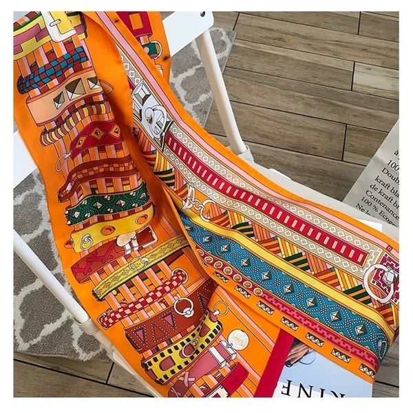 narrow long 100% silk neckerchief women fashion prints silk scarves wraps head hair accessories 180*20cm y201024, Blue;gray
narrow long 100% silk neckerchief women fashion prints silk scarves wraps head hair accessories 180*20cm y201024, Blue;gray
