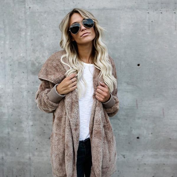 women's fur & faux wear on both sides coat women 2021 autumn winter warm soft jacket female plush overcoat pocket casual teddy outwear1, Black
women's fur & faux wear on both sides coat women 2021 autumn winter warm soft jacket female plush overcoat pocket casual teddy outwear1, Black