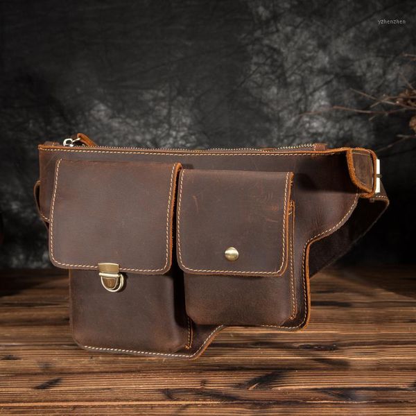 waist bags crazy horse leather men casual fashion travel fanny belt pack chest sling bag design bum phone cigarette pouch male 30151
waist bags crazy horse leather men casual fashion travel fanny belt pack chest sling bag design bum phone cigarette pouch male 30151