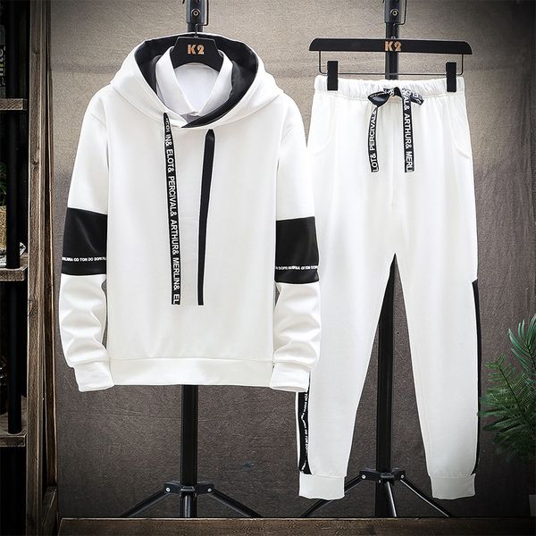 spring and autumn sweater suit men's korean fashion student hoodie youth casual sportswear two piece set, Gray
spring and autumn sweater suit men's korean fashion student hoodie youth casual sportswear two piece set, Gray