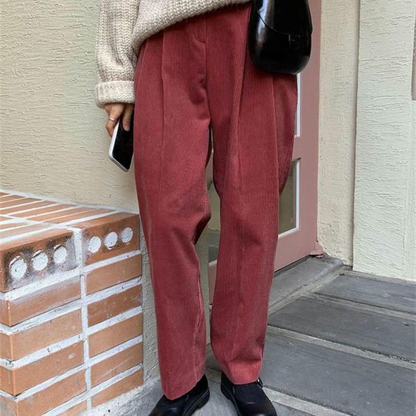 hzirip vintage high waist corduroy harem pants women fashion new autumn winter solid casual warm pants loose radish trousers, Black;white
hzirip vintage high waist corduroy harem pants women fashion new autumn winter solid casual warm pants loose radish trousers, Black;white