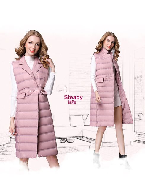 2021 new women's vest ultra light vests women female down coat long sleeveless windproof lightweight warm waistcoat uxa6, Black;white
2021 new women's vest ultra light vests women female down coat long sleeveless windproof lightweight warm waistcoat uxa6, Black;white