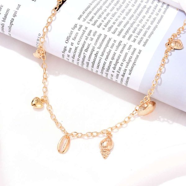 shell women's golden creative new scallop style necklace student simple necklace, Silver
shell women's golden creative new scallop style necklace student simple necklace, Silver