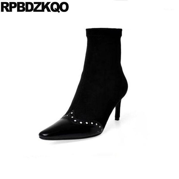 genuine leather suede winter 10 autumn boots shoes women ladies black stiletto big size pointed toe high heel ankle1
genuine leather suede winter 10 autumn boots shoes women ladies black stiletto big size pointed toe high heel ankle1