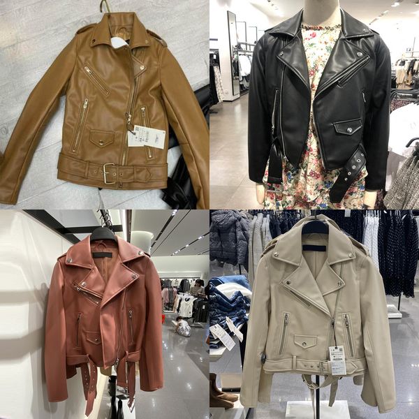 2020 autumn sashes pu faux leather jacket women zipper slim short biker jackets coat female outwear casacos femininox1016, Black;brown
2020 autumn sashes pu faux leather jacket women zipper slim short biker jackets coat female outwear casacos femininox1016, Black;brown