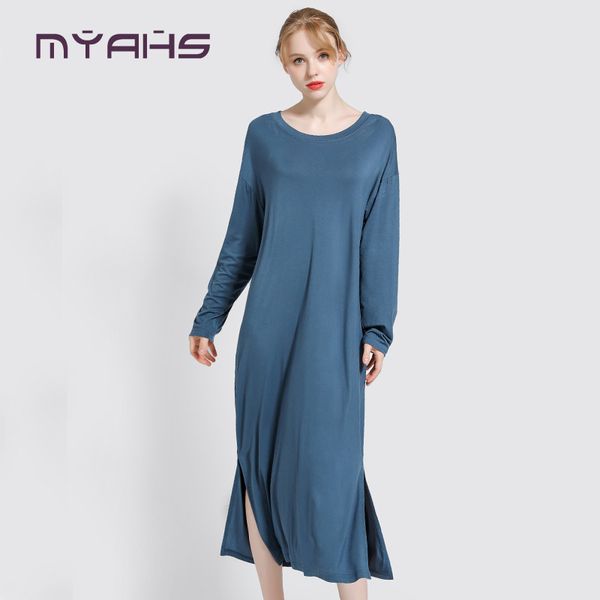 spring and summer new modal nightdress loose and thin long sleeve dress home dress women's solid long nightdress
spring and summer new modal nightdress loose and thin long sleeve dress home dress women's solid long nightdress