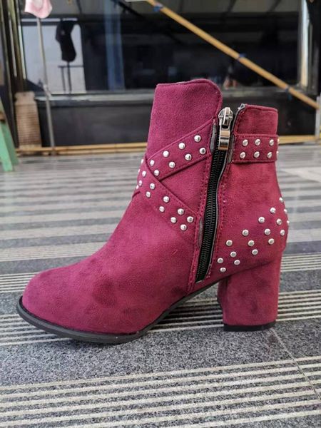 boots women's ankle thick with fashion wild shoes side zip large size boots35-43, Black
boots women's ankle thick with fashion wild shoes side zip large size boots35-43, Black