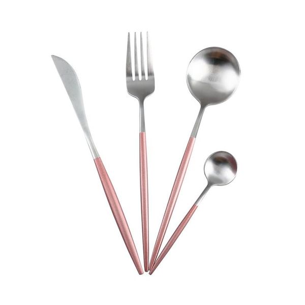 pink silver 4pcs/set stainless steel frosted cutlery set knife spoon fork dessert spoon restaurant travel western t bbyzcg
pink silver 4pcs/set stainless steel frosted cutlery set knife spoon fork dessert spoon restaurant travel western t bbyzcg