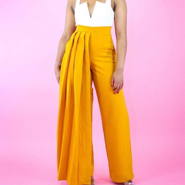 yellow wide leg pants pleated high waist with zipper elastic large size women trouses autumn winter fashion plus size xxl new, Black;white
yellow wide leg pants pleated high waist with zipper elastic large size women trouses autumn winter fashion plus size xxl new, Black;white