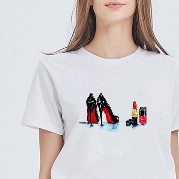new arrival art high heeled shoes print female t shirt ropa mujer harajuku vogue tee graphic versatile funny loose cool tshirt, White
new arrival art high heeled shoes print female t shirt ropa mujer harajuku vogue tee graphic versatile funny loose cool tshirt, White