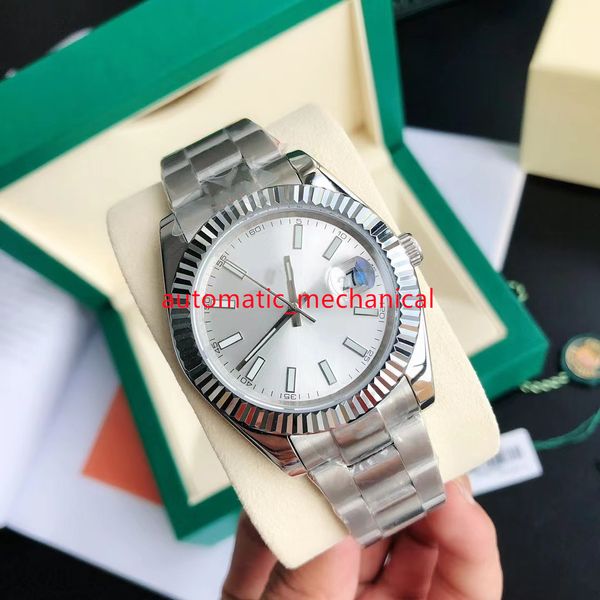 classic silver white dial dial 41mm mens watch 126334 stainless steel automatic mechanical waterproof sapphire luxury wristwatches ar099 u1, Slivery;brown
classic silver white dial dial 41mm mens watch 126334 stainless steel automatic mechanical waterproof sapphire luxury wristwatches ar099 u1, Slivery;brown