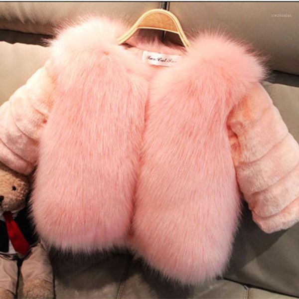 2020 new girl fur coat / faux fur jackets / toddler girl winter clothes toddler winter clothes1, Blue;gray