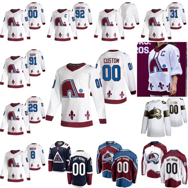 colorado avalanche 2021 обратного ретро хоккейной трикотажные изделия cale makar nathan mackinnon nikita zadorov gabriel landesog erik johns, Black;red
colorado avalanche 2021 обратного ретро хоккейной трикотажные изделия cale makar nathan mackinnon nikita zadorov gabriel landesog erik johns, Black;red