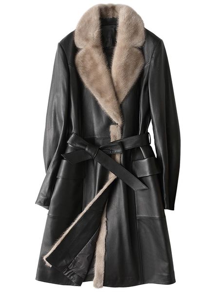 women's leather & faux 2021 genuine women winter real collar sheepskin coat down jacket long macaw kj706, Black
women's leather & faux 2021 genuine women winter real collar sheepskin coat down jacket long macaw kj706, Black