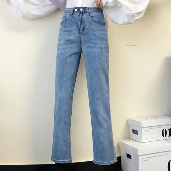 boyfriend jeans women spring summer solid high waist loose casual korean streetwear lady trouser vintage straight denim pant, Blue
boyfriend jeans women spring summer solid high waist loose casual korean streetwear lady trouser vintage straight denim pant, Blue