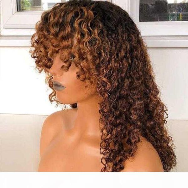 t1b 27 colored ombre curly lace front human hair wigs 150% for black women 13*4 fringe wigs with bangs remy brazilian bleached, Black;brown
t1b 27 colored ombre curly lace front human hair wigs 150% for black women 13*4 fringe wigs with bangs remy brazilian bleached, Black;brown