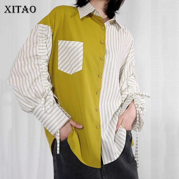xitao vintage hit color fashion blouse fashion full sleeve pocket single breast pleated casual 2020 spring loose shirt dmy29591, White
xitao vintage hit color fashion blouse fashion full sleeve pocket single breast pleated casual 2020 spring loose shirt dmy29591, White