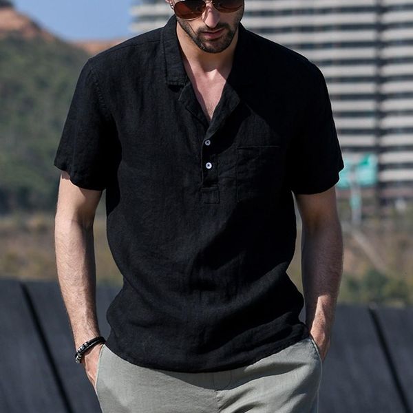 new 2020 casual shirts for men home vintage pure color linen solid short sleeve retro dropshipping #gh, White;black
new 2020 casual shirts for men home vintage pure color linen solid short sleeve retro dropshipping #gh, White;black