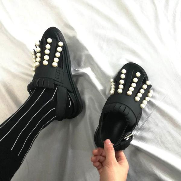 womens peep toe tassels pearls decor genuine leather rome gladiator sandals retro platform flats shoes black new c0011
womens peep toe tassels pearls decor genuine leather rome gladiator sandals retro platform flats shoes black new c0011