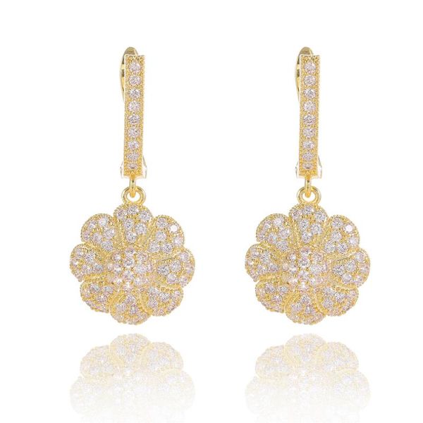hoop & huggie gold color flowers earrings for women pave cz cubic zirconia bride wedding jewelry valentine gift, Golden;silver
hoop & huggie gold color flowers earrings for women pave cz cubic zirconia bride wedding jewelry valentine gift, Golden;silver