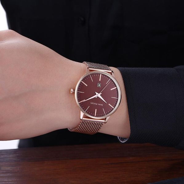 speial time fashion men`s watch casual japan movt watches simple design wristwatch date mesh strap steel case, Slivery;brown
speial time fashion men`s watch casual japan movt watches simple design wristwatch date mesh strap steel case, Slivery;brown