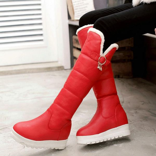 boots warm winter women thick sole snow fashion comfort flat with mid calf knee high buckle shoes woman plus size 43, Black
boots warm winter women thick sole snow fashion comfort flat with mid calf knee high buckle shoes woman plus size 43, Black