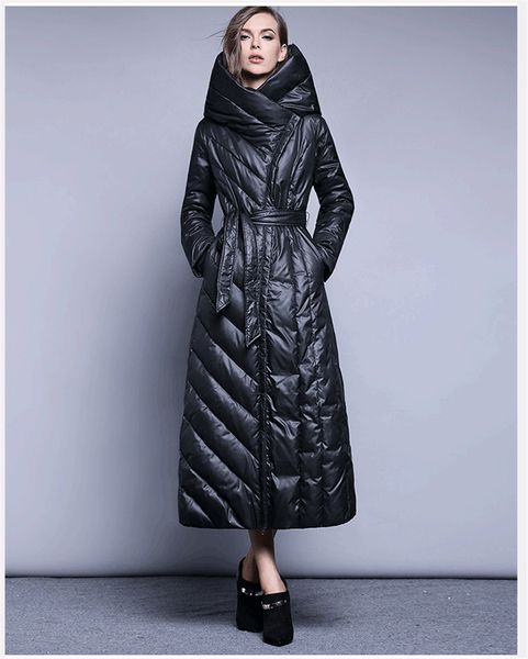2021 new white women's duck down fashion winter quilted jacket long parkas ladies coats wxf429 os47, Black
2021 new white women's duck down fashion winter quilted jacket long parkas ladies coats wxf429 os47, Black