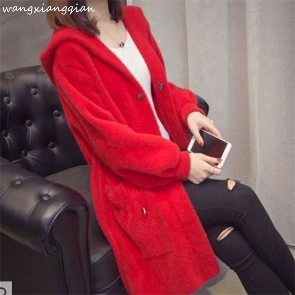 autumn winter imitation water velvet outwear women's 2020 new hooded loose long paragraph mink sweater coat women thicken a503 c1120, White;black
autumn winter imitation water velvet outwear women's 2020 new hooded loose long paragraph mink sweater coat women thicken a503 c1120, White;black