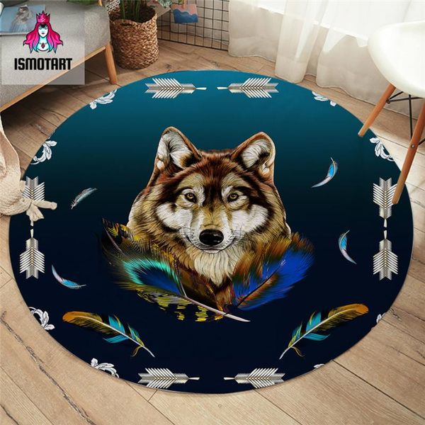 carpets royal wolf blue by ismot esha round colorful feathers bedroom area rug wild animal floor mat tribal for living room
carpets royal wolf blue by ismot esha round colorful feathers bedroom area rug wild animal floor mat tribal for living room