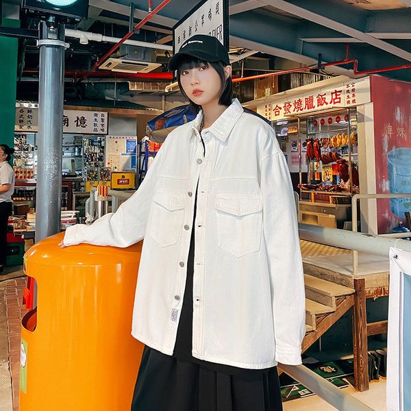 2021 new women oversized streetwear denim graphic harajuku coat jackets casual printed clothing bgvp, Black;brown
2021 new women oversized streetwear denim graphic harajuku coat jackets casual printed clothing bgvp, Black;brown