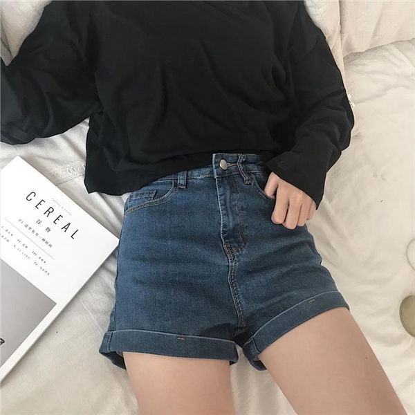 womens casual roll up distressed denim shorts elastic waist stretchy hemming jeans shorts loose button high waisted, White;black
womens casual roll up distressed denim shorts elastic waist stretchy hemming jeans shorts loose button high waisted, White;black