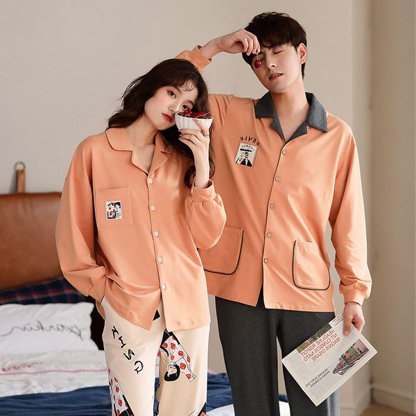 100% cotton oversize spring autumn lovers pajamas leisure concise two-piece homewear suit female and male winter noble sleepwear, Black;brown
100% cotton oversize spring autumn lovers pajamas leisure concise two-piece homewear suit female and male winter noble sleepwear, Black;brown