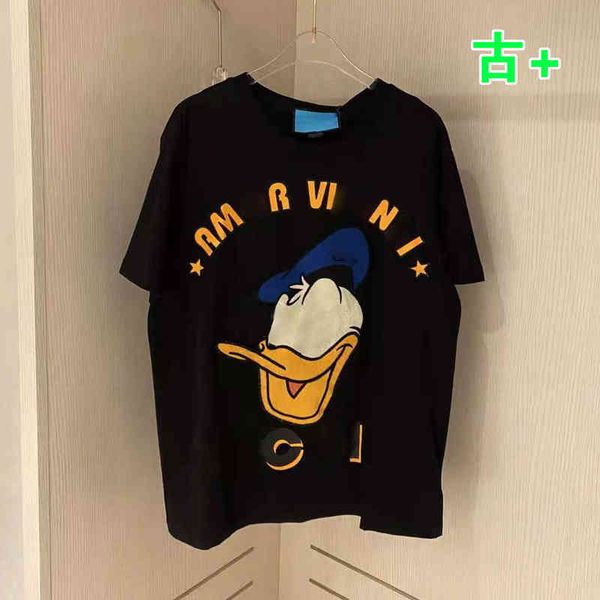 2022 factory wholesale new 21 ancient + co duck heavy industry embroidery short sleeve luhan same couple letter loose t-shirt, White
2022 factory wholesale new 21 ancient + co duck heavy industry embroidery short sleeve luhan same couple letter loose t-shirt, White