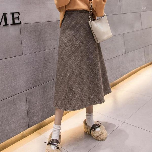 autumn winter plus size wool a line skirt high waist print maxi skirts style harajuku thickened woolen plaid retro skirts1, Black
autumn winter plus size wool a line skirt high waist print maxi skirts style harajuku thickened woolen plaid retro skirts1, Black