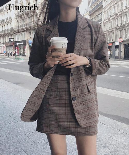 2020 retro plaid blazer set single-breasted jacket & pencil skirt 2 pieces skirt suit female office ladies blazer suit1, White
2020 retro plaid blazer set single-breasted jacket & pencil skirt 2 pieces skirt suit female office ladies blazer suit1, White