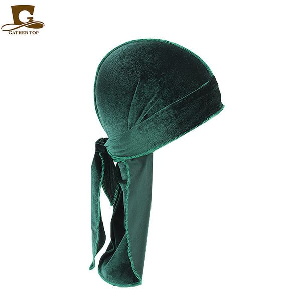 15 colors luxury velvet durags bandana turban hat pirate caps wigs pirate hat hair accessories gd1070, Blue;gray
15 colors luxury velvet durags bandana turban hat pirate caps wigs pirate hat hair accessories gd1070, Blue;gray