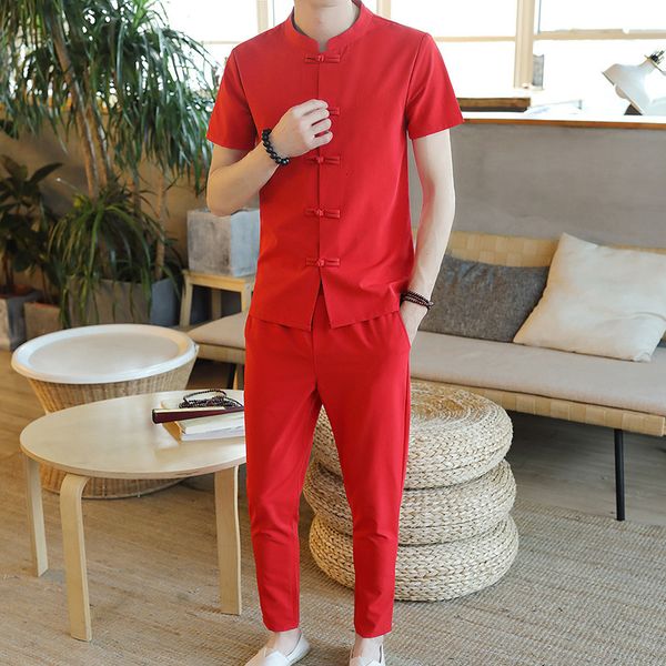 2021 new chinese cardigan button style solid color cotton linen men tshirt+pant 2 pcs set mens clothing 66kr, White;black
2021 new chinese cardigan button style solid color cotton linen men tshirt+pant 2 pcs set mens clothing 66kr, White;black