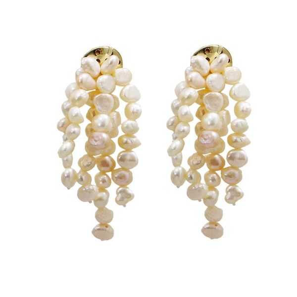 designer tassel earrings, baroque pearls, tassel long earrings, white/color, handmade creative vintage jewelry, Silver
designer tassel earrings, baroque pearls, tassel long earrings, white/color, handmade creative vintage jewelry, Silver
