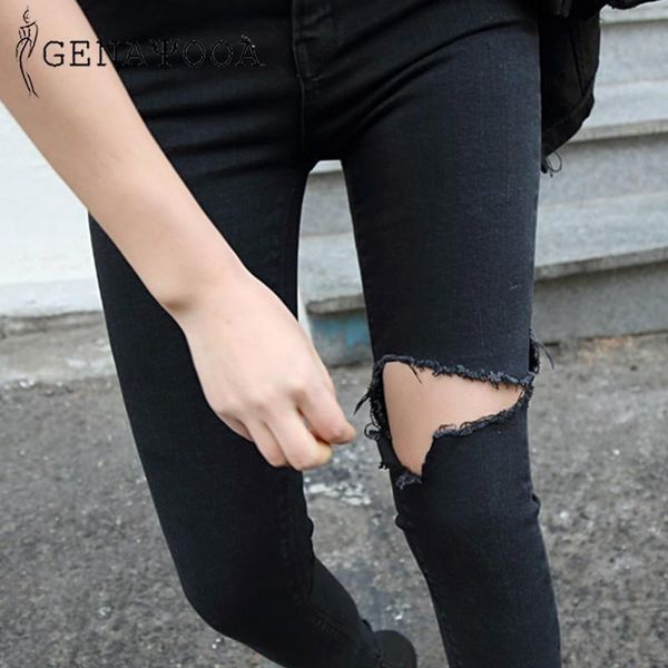 genayooa high waist jeans black spendex cotton denim ripped jeans for women skinny pencil pants streetwear korean, Blue
genayooa high waist jeans black spendex cotton denim ripped jeans for women skinny pencil pants streetwear korean, Blue