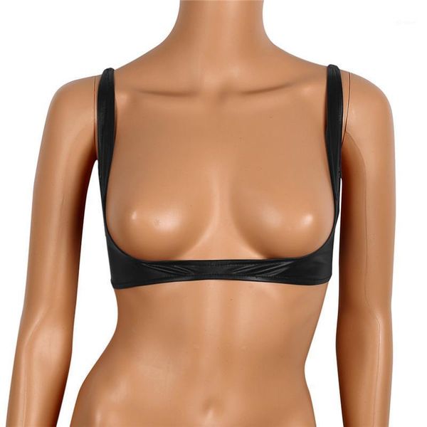 iefiel women lingerie fashion faux leather adjustable wire-open cup shelf bra exposed breasts clubwear nightwear clothes1, Red;black
iefiel women lingerie fashion faux leather adjustable wire-open cup shelf bra exposed breasts clubwear nightwear clothes1, Red;black