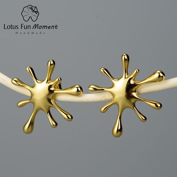stud lotus fun moment real 925 sterling silver natural handmade designer fine jewelry splashing metal earrings for women, Golden;silver
stud lotus fun moment real 925 sterling silver natural handmade designer fine jewelry splashing metal earrings for women, Golden;silver