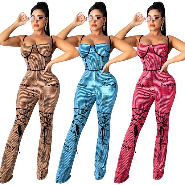 letter print womens designer jumpsuits spaghetti strap bind panelled long stacked pants womens jumpsuits casual females clothing, Black;white
letter print womens designer jumpsuits spaghetti strap bind panelled long stacked pants womens jumpsuits casual females clothing, Black;white