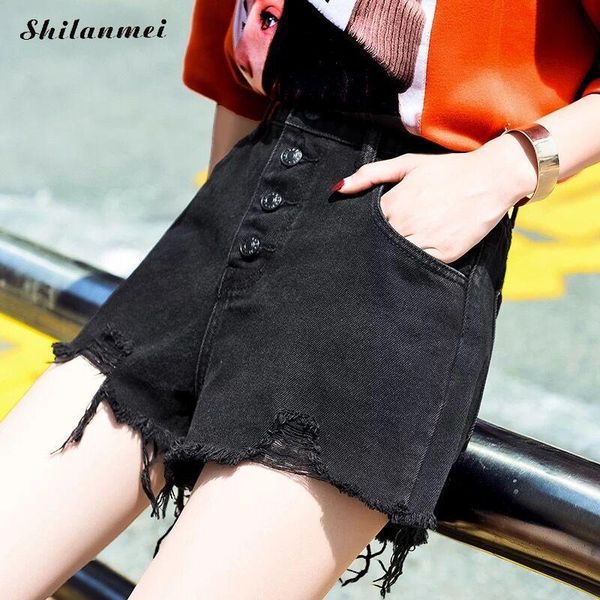 2021 new arrival casual summer denim shorts women tassle shorts jeans women high waists a-lined leg-openings plus size, White;black
2021 new arrival casual summer denim shorts women tassle shorts jeans women high waists a-lined leg-openings plus size, White;black